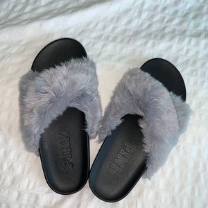 Victoria’s Secrete Pink furry slippers